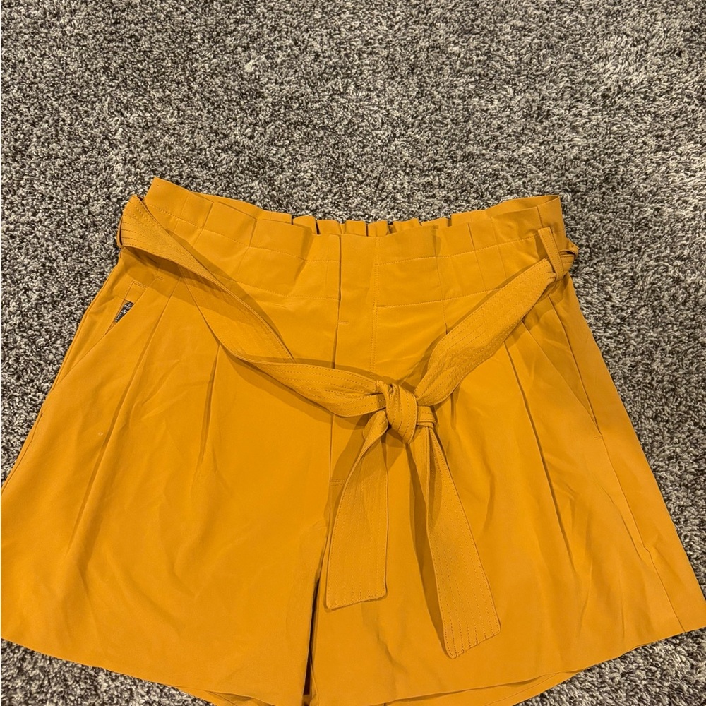 Athleta High Waist Mustard Shorts